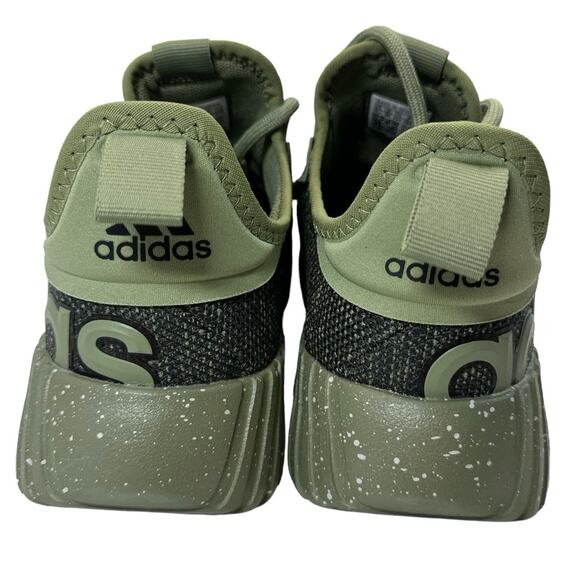 adidas Kaptir 3.0 Wide Olive Green Sock Top Cloudfoam Sneaker men sz 10.5W - Picture 4 of 7